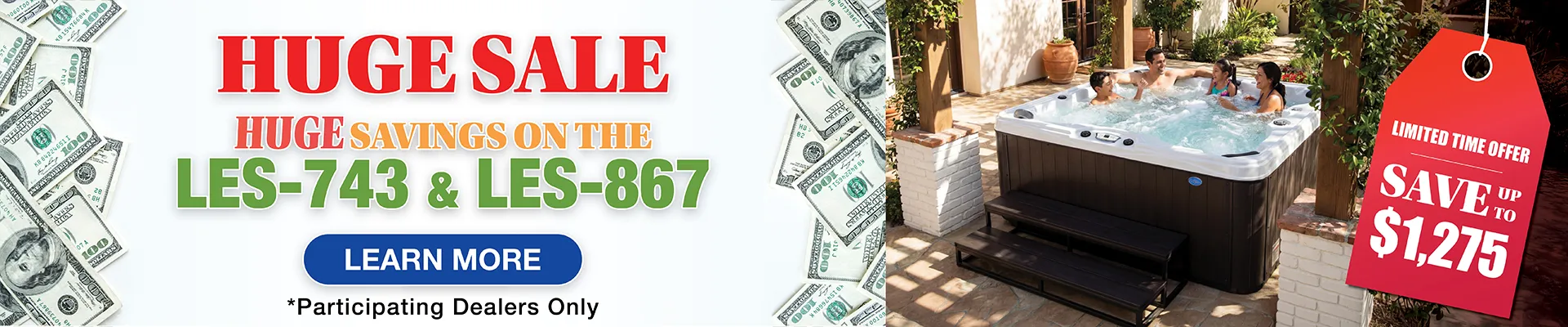 Calspas hot tub being used in a family setting - Valdosta